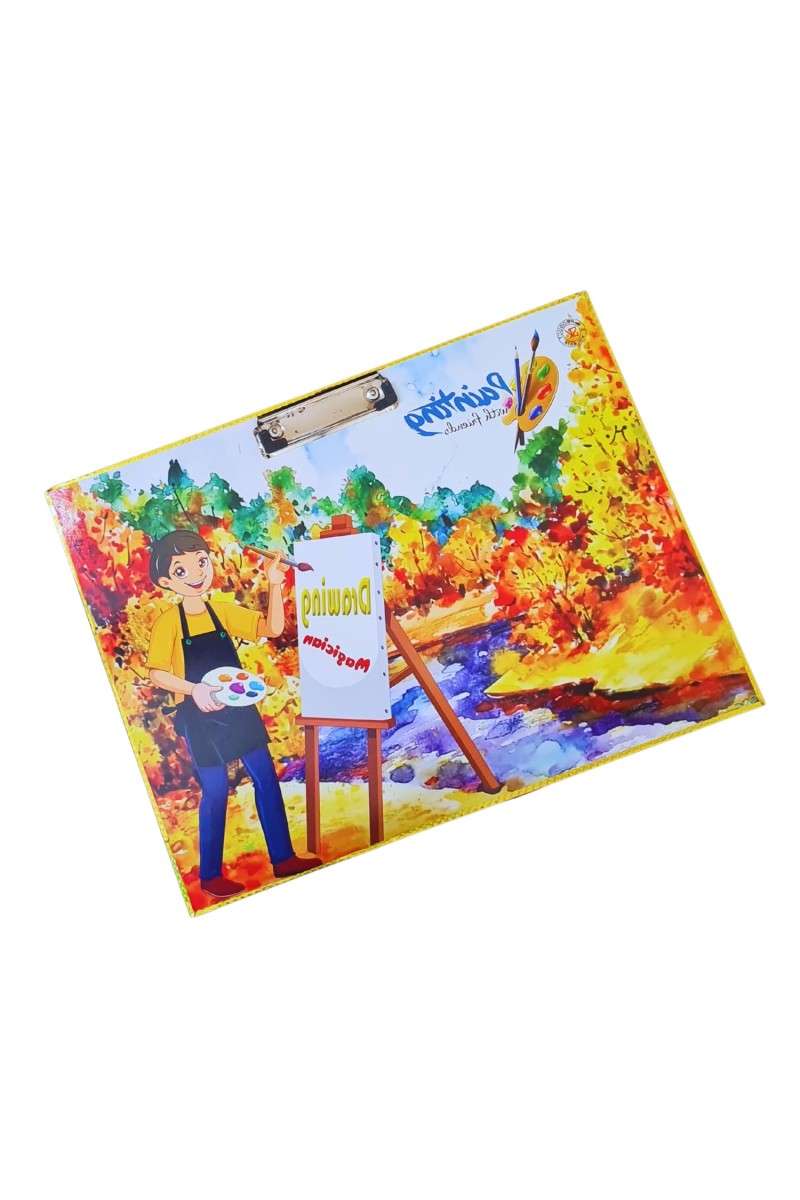 HiTechMart Kids Drawing Board Clipboard – Hardboard Writing Pad with Clip, Artistic Sketching & Painting Board for Children – Lightweight & Durable Surface for School, Home & Creative Activities