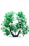 HiTechMart Artificial Heart-Shaped Green Plant in Vase – Lifelike Faux Bonsai Tree for Home Décor, Office, Living Room, Table Centerpiece, and Gift – Elegant & Maintenance-Free