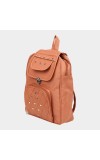 Brink Women's Tan Polyurethane Backpack - (M644)