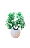 HiTechMart Artificial Heart-Shaped Green Plant in Vase – Lifelike Faux Bonsai Tree for Home Décor, Office, Living Room, Table Centerpiece, and Gift – Elegant & Maintenance-Free
