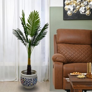 Hi Tech Sales Artificial Palm Tree Plants Standable | 10 Green Leaves, Big Ornamental Plant for Interior Decor/Home Decor/Office Decor | 43.5 inch Tall Natural Looking Tree Feel Real, Super Quality Hi Tech Sales Artificial Palm Tree Plants Standable | 10 Green Leaves, Big Ornamental Plant for Interior Decor/Home Decor/Office Decor | 43.5 inch Tall Natural Looking Tree Feel Real, Super Quality