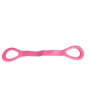 Yoga Stretch Resistance Band for Women & Men, Light Strength Training Elastic Loop Band for Home Workout, Pilates, Flexibility, Mobility & Physical Therapy Exercise Equipment, Pink