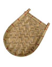 Handmade Bamboo Kulo Basket for Puja & Kitchen Use | Traditional Bengali Bamboo Soop Tray for Grain Cleaning & Decoration(à¦¬à¦¾à¦à¦¶à§‡à¦° à¦•à§à¦²à§‹) (Small)