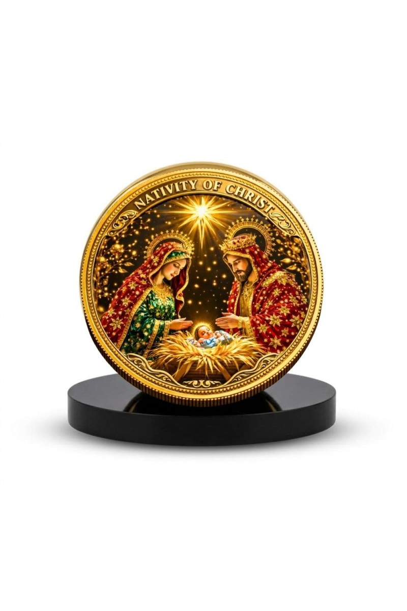 Car Desk/Table Top Lord Jesus Metal Golden Photo Stand 2x2 Inches, Compact & Stylish Spiritual Display for Car, Home & Office (Pack of 1) (F18521)