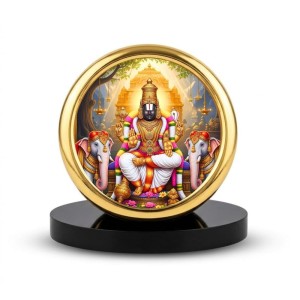 Car Desk/Table Top Lord Venkateswara Metal Golden Photo Stand 2x2 Inches, Compact & Stylish Spiritual Display for Car, Home & Office (Pack of 1) (F18731) Car Desk/Table Top Lord Venkateswara Metal Golden Photo Stand 2x2 Inches, Compact & Stylish Spiritual Display for Car, Home & Office (Pack of 1) (F18731)