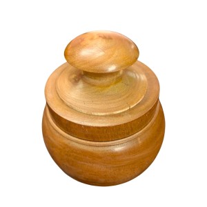 Handcrafted Wooden Jar with Lid | Multipurpose Storage Container for Kitchen, Sugar, salt,dry fruits & Home DÃ©coration (Pack of 3)