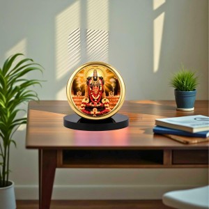 Car Desk/Table Top Lord Venkateswara Metal Golden Photo Stand 2x2 Inches, Compact & Stylish Spiritual Display for Car, Home & Office (Pack of 1) (F18675) Car Desk/Table Top Lord Venkateswara Metal Golden Photo Stand 2x2 Inches, Compact & Stylish Spiritual Display for Car, Home & Office (Pack of 1) (F18675)