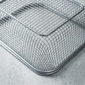 Stainless Steel Wire Mesh Basket for Kitchen & Home Storage | Multipurpose Rectangular Mesh Tray Basket for Fruits, Vegetables, Utensils & Organizer Use | Rust Resistant Metal Storage Basket Stainless Steel Wire Mesh Basket for Kitchen & Home Storage | Multipurpose Rectangular Mesh Tray Basket for Fruits, Vegetables, Utensils & Organizer Use | Rust Resistant Metal Storage Basket