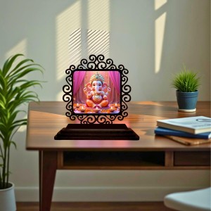 Car Desk/Table Top Lord Ganesha Wooden Showpiece 3x4 Inches, Compact & Stylish Spiritual Display for Car, Home & Office (Pack of 1) (F19973) Car Desk/Table Top Lord Ganesha Wooden Showpiece 3x4 Inches, Compact & Stylish Spiritual Display for Car, Home & Office (Pack of 1) (F19973)