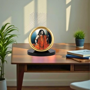 Car Desk/Table Top Acharya Srimat Swami Pranabanandaji Maharaj Metal Golden Photo Stand 2x2 Inches, Compact & Stylish Spiritual Display for Car, Home & Office (Pack of 1) (F18522) Car Desk/Table Top Acharya Srimat Swami Pranabanandaji Maharaj Metal Golden Photo Stand 2x2 Inches, Compact & Stylish Spiritual Display for Car, Home & Office (Pack of 1) (F18522)