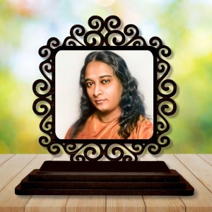 Car Desk/Table Top Paramahamsa Yogananada Wooden Showpiece 3x4 Inches, Compact & Stylish Spiritual Display for Car, Home & Office (Pack of 1) (F19900) Car Desk/Table Top Paramahamsa Yogananada Wooden Showpiece 3x4 Inches, Compact & Stylish Spiritual Display for Car, Home & Office (Pack of 1) (F19900)