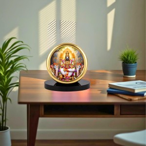 Car Desk/Table Top Lord Venkateswara Metal Golden Photo Stand 2x2 Inches, Compact & Stylish Spiritual Display for Car, Home & Office (Pack of 1) (F18731) Car Desk/Table Top Lord Venkateswara Metal Golden Photo Stand 2x2 Inches, Compact & Stylish Spiritual Display for Car, Home & Office (Pack of 1) (F18731)