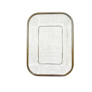 Stainless Steel Wire Mesh Basket for Kitchen & Home Storage | Multipurpose Rectangular Mesh Tray Basket for Fruits, Vegetables, Utensils & Organizer Use | Rust Resistant Metal Storage Basket Stainless Steel Wire Mesh Basket for Kitchen & Home Storage | Multipurpose Rectangular Mesh Tray Basket for Fruits, Vegetables, Utensils & Organizer Use | Rust Resistant Metal Storage Basket
