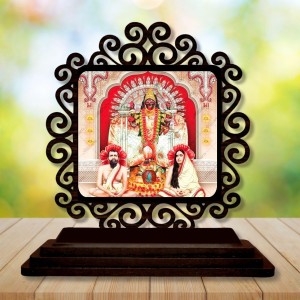 Car Desk/Table Top Kali Maa and Ramakrishna Paramahamsa and Sarada Devi Wooden Showpiece 3x4 Inches, Compact & Stylish Spiritual Display for Car, Home & Office (Pack of 1) (F19901) Car Desk/Table Top Kali Maa and Ramakrishna Paramahamsa and Sarada Devi Wooden Showpiece 3x4 Inches, Compact & Stylish Spiritual Display for Car, Home & Office (Pack of 1) (F19901)