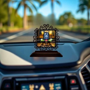 Car Desk/Table Top Lord Shiva Wooden Showpiece 3x4 Inches, Compact & Stylish Spiritual Display for Car, Home & Office (Pack of 1) (F19961) Car Desk/Table Top Lord Shiva Wooden Showpiece 3x4 Inches, Compact & Stylish Spiritual Display for Car, Home & Office (Pack of 1) (F19961)