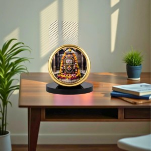 Car Desk/Table Top Mahakal Metal Golden Photo Stand 2x2 Inches, Compact & Stylish Spiritual Display for Car, Home & Office (Pack of 1) (F20716) Car Desk/Table Top Mahakal Metal Golden Photo Stand 2x2 Inches, Compact & Stylish Spiritual Display for Car, Home & Office (Pack of 1) (F20716)