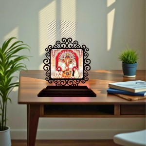 Car Desk/Table Top Kali Maa and Ramakrishna Paramahamsa and Sarada Devi Wooden Showpiece 3x4 Inches, Compact & Stylish Spiritual Display for Car, Home & Office (Pack of 1) (F19901) Car Desk/Table Top Kali Maa and Ramakrishna Paramahamsa and Sarada Devi Wooden Showpiece 3x4 Inches, Compact & Stylish Spiritual Display for Car, Home & Office (Pack of 1) (F19901)