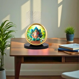 Car Desk/Table Top Lord Ganesha Metal Golden Photo Stand 2x2 Inches, Compact & Stylish Spiritual Display for Car, Home & Office (Pack of 1) (F18874) Car Desk/Table Top Lord Ganesha Metal Golden Photo Stand 2x2 Inches, Compact & Stylish Spiritual Display for Car, Home & Office (Pack of 1) (F18874)