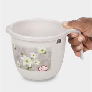 Plastic Water Mug with Handle for Bathroom, Kitchen & Daily Household Use | Durable Lightweight Water Scoop Mug | Assorted Colors | Pack of 2 Plastic Water Mug with Handle for Bathroom, Kitchen & Daily Household Use | Durable Lightweight Water Scoop Mug | Assorted Colors | Pack of 2