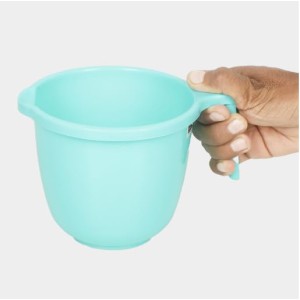 Plastic Water Mug with Handle for Bathroom, Kitchen & Daily Household Use | Durable Lightweight Water Scoop Mug | Assorted Colors | Pack of 2 Plastic Water Mug with Handle for Bathroom, Kitchen & Daily Household Use | Durable Lightweight Water Scoop Mug | Assorted Colors | Pack of 2