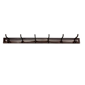 Wall Mounted Clothes Hanger Rack with 6 Hooks | Heavy Duty Metal Wall Hanger for Clothes, Towels, Bags, Keys & Accessories | Space Saving Wall Organizer for Home, Bedroom, Bathroom & Office