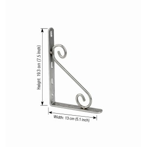 Heavy Duty Wall Mount Plant Hanger Hooks (Pack of 2) | Metal Hanging Basket Brackets for Flower Pots, Lanterns, Bird Feeders & Outdoor Garden DÃ©cor (Steel)