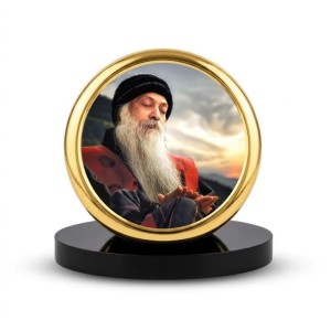 Car Dashboard/Table Top Acharya Rajneesh Metal Golden Photo Stand 2x2 Inches, Compact & Stylish Spiritual Display For Car, Home & Office (Pack Of 1) (F24597) Car Dashboard/Table Top Acharya Rajneesh Metal Golden Photo Stand 2x2 Inches, Compact & Stylish Spiritual Display For Car, Home & Office (Pack Of 1) (F24597)