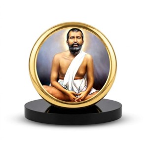 Car Dashboard/Table Top Sri Ramakrishna Paramahamsa Metal Golden Photo Stand 2x2 Inches, Compact & Stylish Spiritual Display For Car, Home & Office (Pack Of 1) (F24578) Car Dashboard/Table Top Sri Ramakrishna Paramahamsa Metal Golden Photo Stand 2x2 Inches, Compact & Stylish Spiritual Display For Car, Home & Office (Pack Of 1) (F24578)