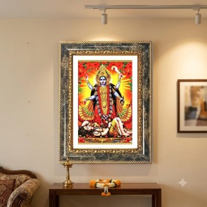 Kali Decorative Photo Frame With White Mount | Premium Wall & Tabletop Picture Frame | Home, Office & Temple Decoration | 8x12 Inch (Pack Of 1) (F32620) Kali Decorative Photo Frame With White Mount | Premium Wall & Tabletop Picture Frame | Home, Office & Temple Decoration | 8x12 Inch (Pack Of 1) (F32620)