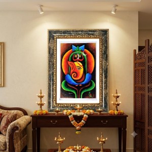 Savitribai Phule Decorative Photo Frame With White Mount | Premium Wall & Tabletop Picture Frame | Home, Office & Temple Decoration | 12x16 Inch (Pack Of 1) (F32562)