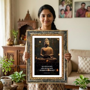 Saraswati Decorative Photo Frame With White Mount | Premium Wall & Tabletop Picture Frame | Home, Office & Temple Decoration | 12x16 Inch (Pack Of 1) (F31415) Saraswati Decorative Photo Frame With White Mount | Premium Wall & Tabletop Picture Frame | Home, Office & Temple Decoration | 12x16 Inch (Pack Of 1) (F31415)