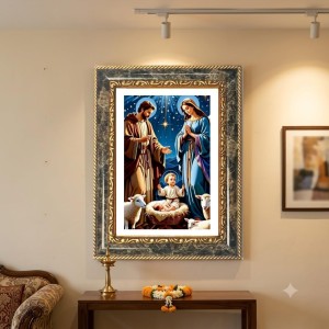 Jesus Christ Decorative Photo Frame With White Mount | Premium Wall & Tabletop Picture Frame | Home, Office & Temple Decoration | 8x12 Inch (Pack Of 1) (F31382) Jesus Christ Decorative Photo Frame With White Mount | Premium Wall & Tabletop Picture Frame | Home, Office & Temple Decoration | 8x12 Inch (Pack Of 1) (F31382)