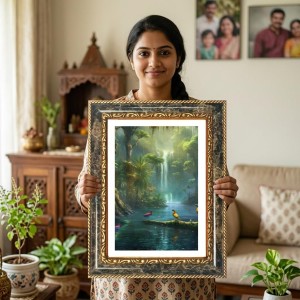 Lord Venkateswara Decorative Photo Frame With White Mount | Premium Wall & Tabletop Picture Frame | Home, Office & Temple Decoration | 12x16 Inch (Pack Of 1) (F32987) Lord Venkateswara Decorative Photo Frame With White Mount | Premium Wall & Tabletop Picture Frame | Home, Office & Temple Decoration | 12x16 Inch (Pack Of 1) (F32987)