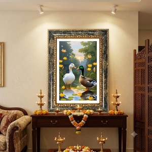 Ducks In A Pond Decorative Photo Frame With White Mount | Premium Wall & Tabletop Picture Frame | Home, Office & Temple Decoration | 8x12 Inch (Pack Of 1) (F32429) Ducks In A Pond Decorative Photo Frame With White Mount | Premium Wall & Tabletop Picture Frame | Home, Office & Temple Decoration | 8x12 Inch (Pack Of 1) (F32429)