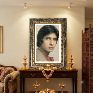 Amitabh Bachchan Decorative Photo Frame With White Mount | Premium Wall & Tabletop Picture Frame | Home, Office & Temple Decoration | 8x12 Inch (Pack Of 1) (F31279) Amitabh Bachchan Decorative Photo Frame With White Mount | Premium Wall & Tabletop Picture Frame | Home, Office & Temple Decoration | 8x12 Inch (Pack Of 1) (F31279)