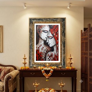 Bond Of Love Decorative Photo Frame With White Mount | Premium Wall & Tabletop Picture Frame | Home, Office & Temple Decoration | 8x12 Inch (Pack Of 1) (F32502)
