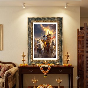Ram And Sita Decorative Photo Frame With White Mount | Premium Wall & Tabletop Picture Frame | Home, Office & Temple Decoration | 8x12 Inch (Pack Of 1) (F32637) Ram And Sita Decorative Photo Frame With White Mount | Premium Wall & Tabletop Picture Frame | Home, Office & Temple Decoration | 8x12 Inch (Pack Of 1) (F32637)