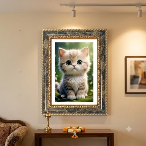 Gio In The Garden Decorative Photo Frame With White Mount | Premium Wall & Tabletop Picture Frame | Home, Office & Temple Decoration | 12x16 Inch (Pack Of 1) (F32547)