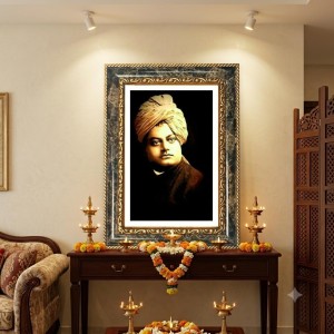 Abdul Kalam Decorative Photo Frame With White Mount | Premium Wall & Tabletop Picture Frame | Home, Office & Temple Decoration | 12x16 Inch (Pack Of 1) (F32481)
