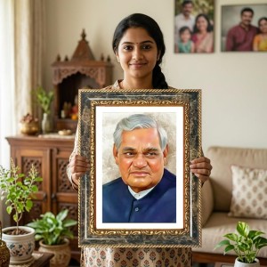 Atal Bihari Vajpayee Decorative Photo Frame With White Mount | Premium Wall & Tabletop Picture Frame | Home, Office & Temple Decoration | 10x14 Inch (Pack Of 1) (F33198) Atal Bihari Vajpayee Decorative Photo Frame With White Mount | Premium Wall & Tabletop Picture Frame | Home, Office & Temple Decoration | 10x14 Inch (Pack Of 1) (F33198)