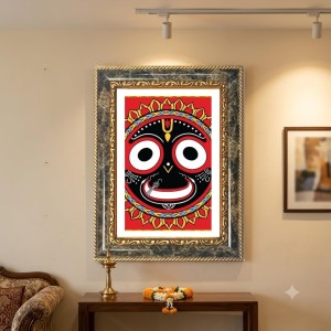 Jagannath Decorative Photo Frame With White Mount | Premium Wall & Tabletop Picture Frame | Home, Office & Temple Decoration | 8x12 Inch (Pack Of 1) (F33137) Jagannath Decorative Photo Frame With White Mount | Premium Wall & Tabletop Picture Frame | Home, Office & Temple Decoration | 8x12 Inch (Pack Of 1) (F33137)