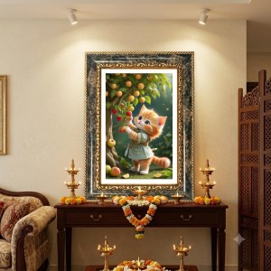 Kitten Decorative Photo Frame With White Mount | Premium Wall & Tabletop Picture Frame | Home, Office & Temple Decoration | 10x14 Inch (Pack Of 1) (F31467) Kitten Decorative Photo Frame With White Mount | Premium Wall & Tabletop Picture Frame | Home, Office & Temple Decoration | 10x14 Inch (Pack Of 1) (F31467)