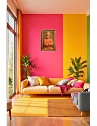 Swami Vivekananda Big Photo Frame - 20x28 Inches For Home,Temple & Office Decoration (F11172)