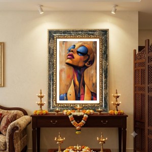 Lord Hanuman Decorative Photo Frame With White Mount | Premium Wall & Tabletop Picture Frame | Home, Office & Temple Decoration | 12x16 Inch (Pack Of 1) (F31151) Lord Hanuman Decorative Photo Frame With White Mount | Premium Wall & Tabletop Picture Frame | Home, Office & Temple Decoration | 12x16 Inch (Pack Of 1) (F31151)