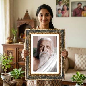 Sri Aurobindo Ghosh Decorative Photo Frame With White Mount | Premium Wall & Tabletop Picture Frame | Home, Office & Temple Decoration | 10x14 Inch (Pack Of 1) (F31290) Sri Aurobindo Ghosh Decorative Photo Frame With White Mount | Premium Wall & Tabletop Picture Frame | Home, Office & Temple Decoration | 10x14 Inch (Pack Of 1) (F31290)