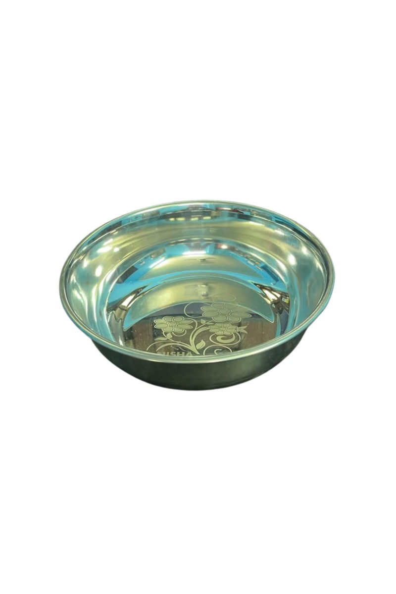 Stainless Steel Serving Bowl | Multipurpose Deep Mixing Bowl for Kitchen, Dining & Food Serving | Mirror Finish Durable Steel Bowl for Salad, Snacks, Fruits, Curry & Rice.