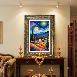 Abdul Kalam Decorative Photo Frame With White Mount | Premium Wall & Tabletop Picture Frame | Home, Office & Temple Decoration | 12x16 Inch (Pack Of 1) (F32524)