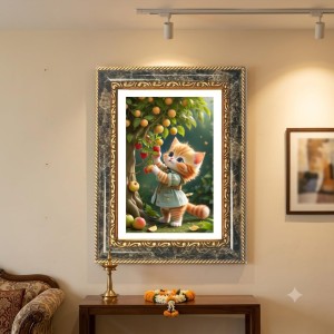 Kitten Decorative Photo Frame With White Mount | Premium Wall & Tabletop Picture Frame | Home, Office & Temple Decoration | 10x14 Inch (Pack Of 1) (F31467) Kitten Decorative Photo Frame With White Mount | Premium Wall & Tabletop Picture Frame | Home, Office & Temple Decoration | 10x14 Inch (Pack Of 1) (F31467)