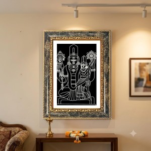 Lord Vishnu Decorative Photo Frame With White Mount | Premium Wall & Tabletop Picture Frame | Home, Office & Temple Decoration | 10x14 Inch (Pack Of 1) (F32655) Lord Vishnu Decorative Photo Frame With White Mount | Premium Wall & Tabletop Picture Frame | Home, Office & Temple Decoration | 10x14 Inch (Pack Of 1) (F32655)