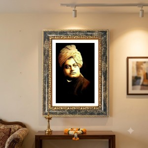 Abdul Kalam Decorative Photo Frame With White Mount | Premium Wall & Tabletop Picture Frame | Home, Office & Temple Decoration | 12x16 Inch (Pack Of 1) (F32481)